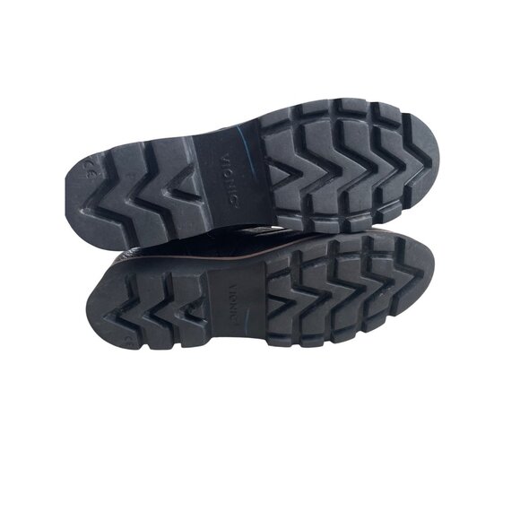 Vionic Women's 6.5 Lani Black Leather Lace Up Moto Combat Boots EUC Orthotic - Picture 11 of 12